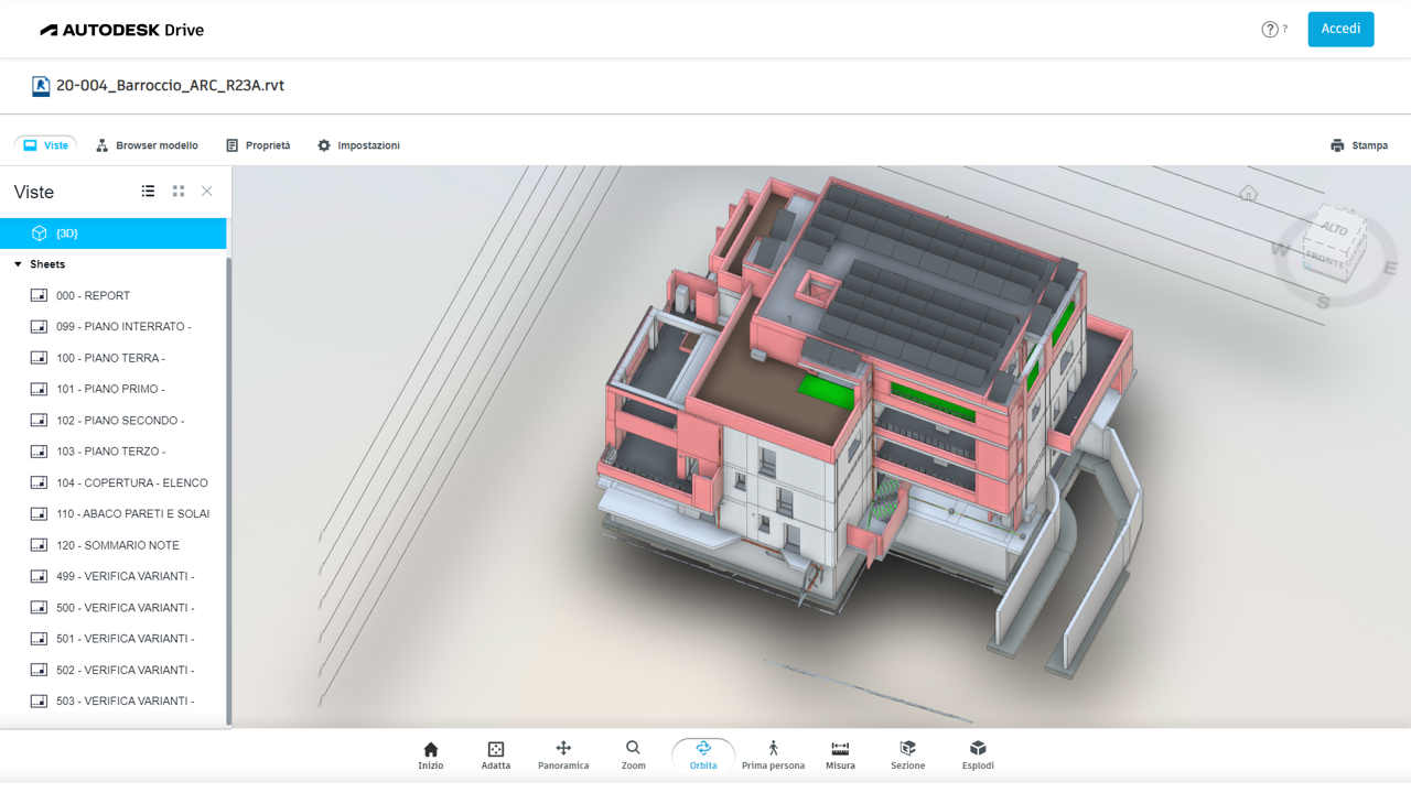 Modello Revit - Vista 2